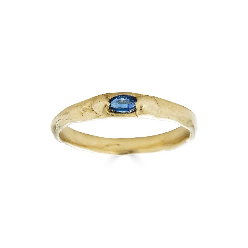 Sapphire Stacking Ring, 14k