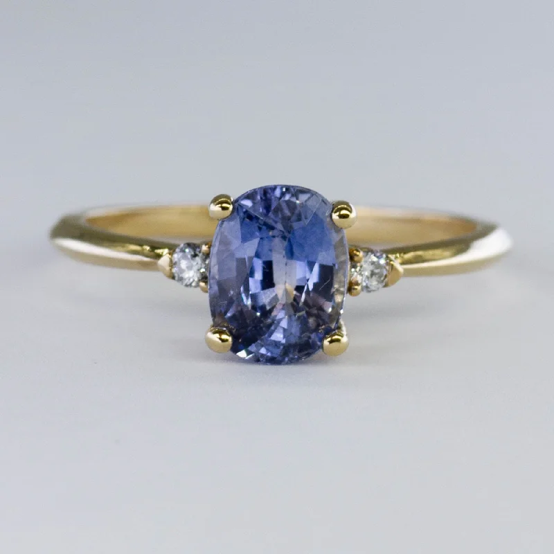 Shop Signature Jewelry Styles At Exclusive Prices '100 Ways' Diamond Accented Ceylon Sapphire Ring  | 1.89 ctw | SZ 6.75 |