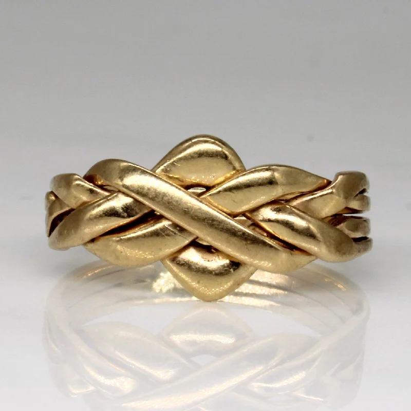 Unlock Unbeatable Jewelry Deals Before They’Re Gone 9k Yellow Gold Solved Puzzle Ring | SZ 10.25 |