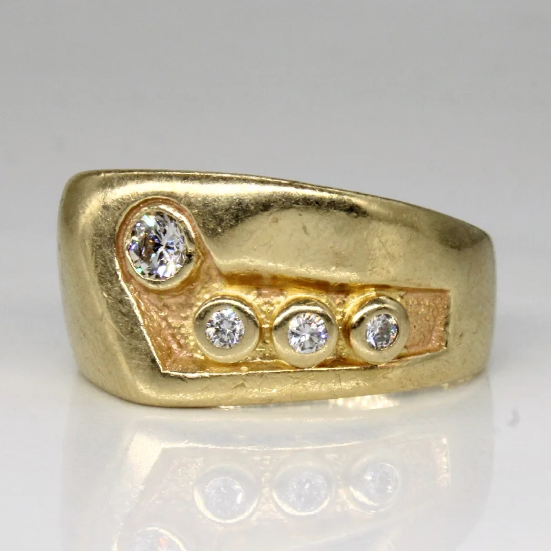 Last Chance To Shop High-End Jewelry At Markdown Prices Abstract Diamond Ring | 0.31ctw | SZ 10 |