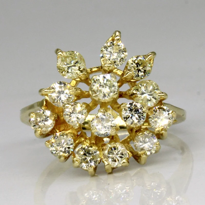 Unmissable Deals On Handmade Jewelry Collections Abstract Light Yellow Diamond Ring | 1.20ctw | SZ 5.75 |