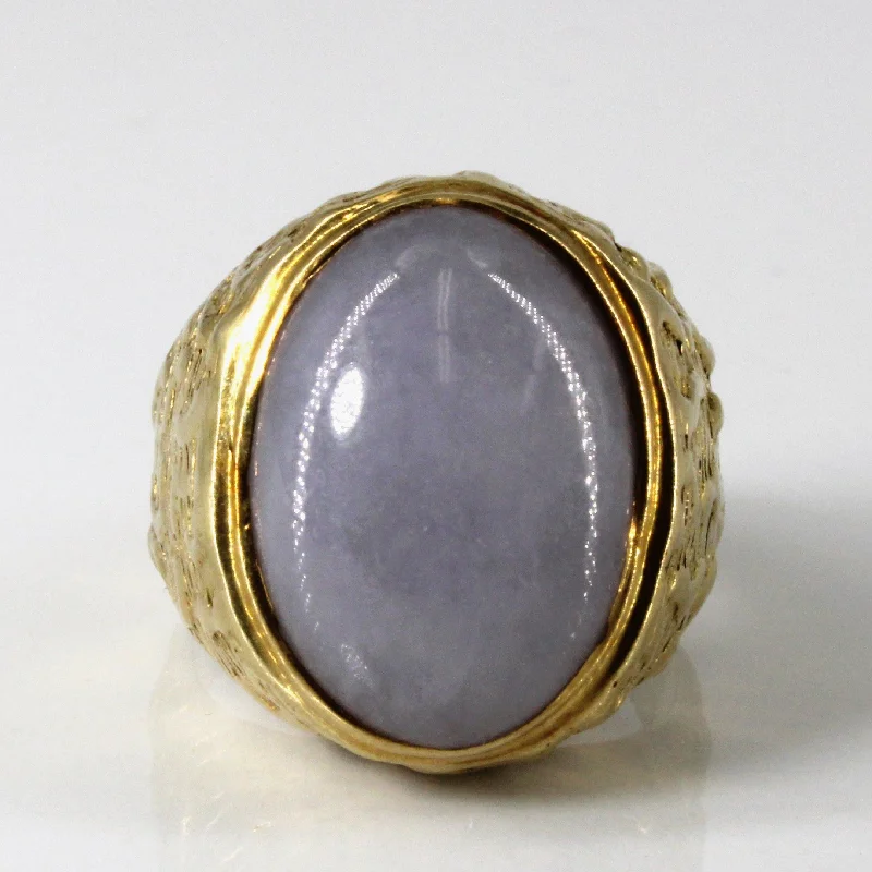 Save On Luxury Jewelry Pieces – Limited-Time Offers Bezel Set Lavender Jade Cocktail Ring | 11.50ct | SZ 8.25 |