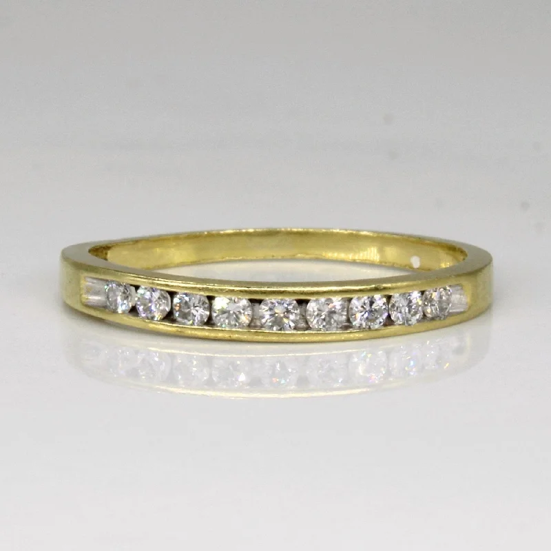 Timeless Elegance, Temporary Discounts – Act Fast 'Birks' Channel Set Diamond Ring | 0.18ctw | SZ 6.25 |