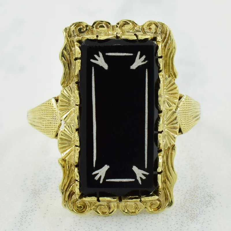 The Ultimate Jewelry Sale – Shop Premium Styles Black Onyx Cocktail Ring | 4.50ct | SZ 6.75 |