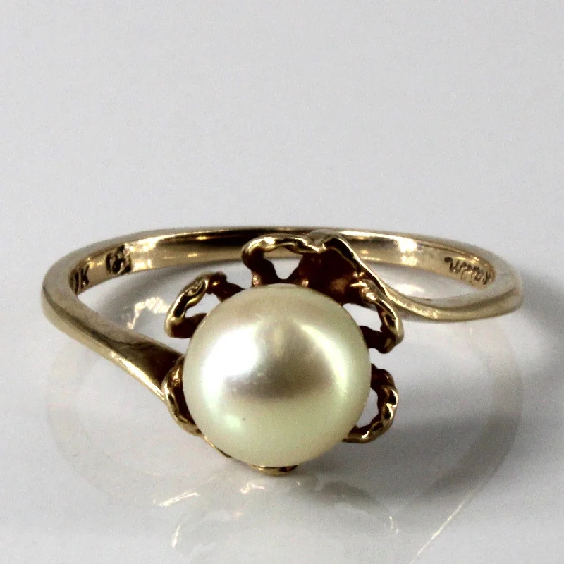 Best Jewelry Deals – Shop Premium Pieces At Great Prices Bypass Solitaire Pearl Ring | SZ 6 |