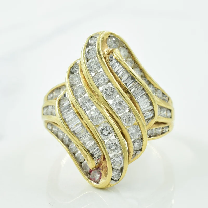 Special Jewelry Deals – Upgrade Your Collection Channel Set Diamond Cocktail Ring | 1.70ctw | SZ 9.25 |