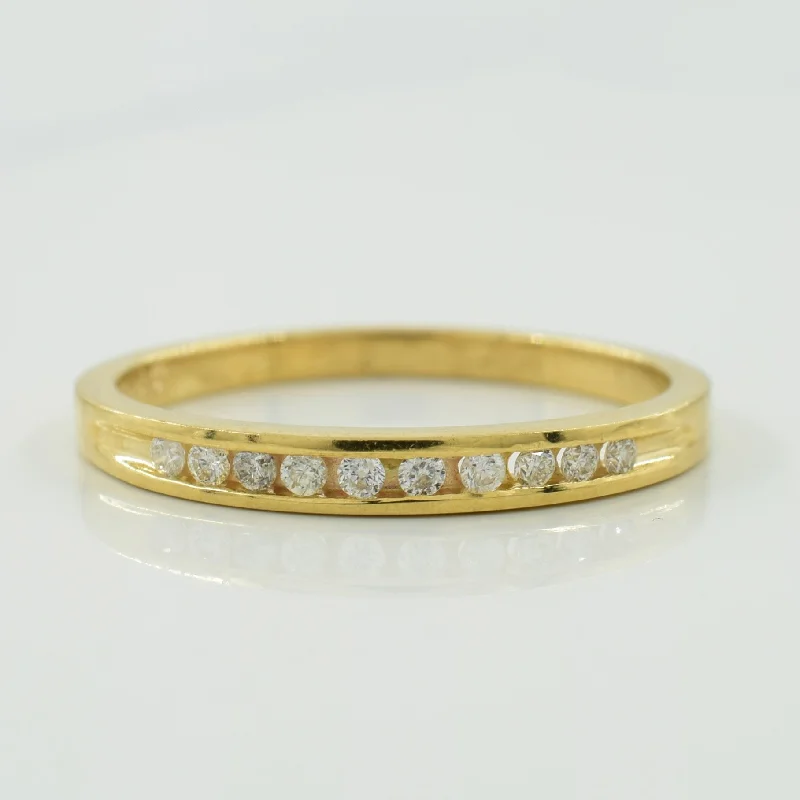 Shop Handcrafted Jewelry At Special Promotional Rates Channel Set Diamond Ring | 0.10ctw | SZ 6 |