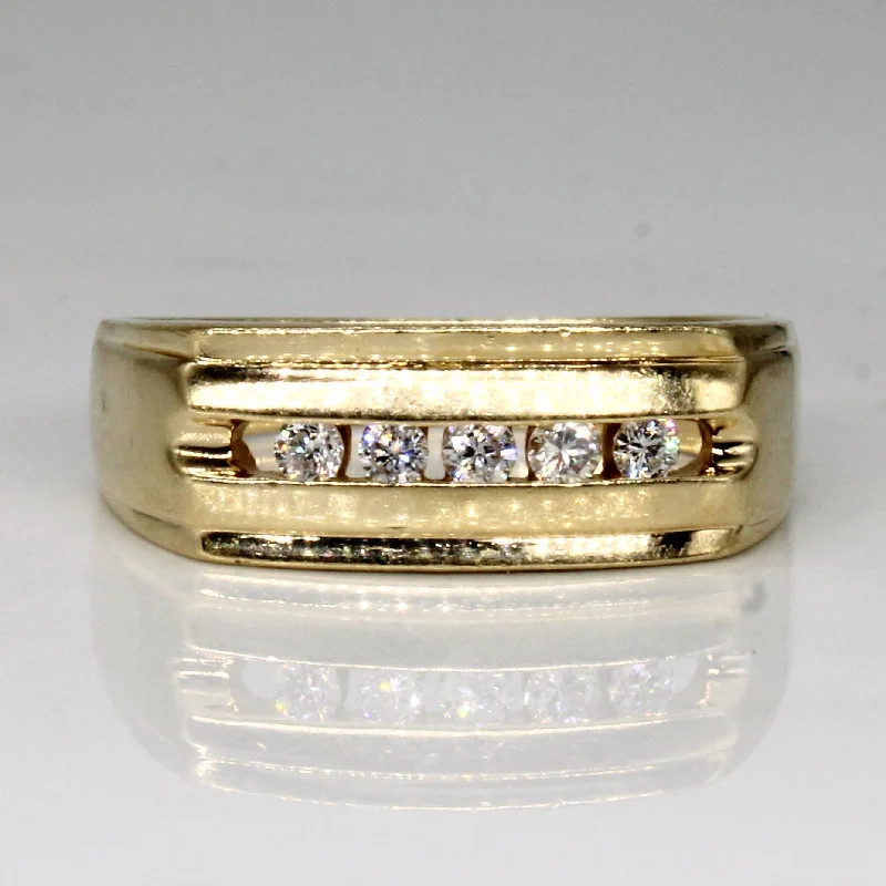 Don't Miss These Dazzling Jewelry Discounts Channel Set Diamond Ring | 0.15ctw | SZ 7.75 |