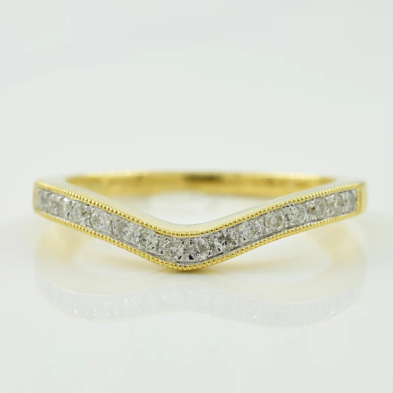 Trending Jewelry Now At Unbeatable Prices Chevron Diamond Ring | 0.16ctw | SZ 6.75 |