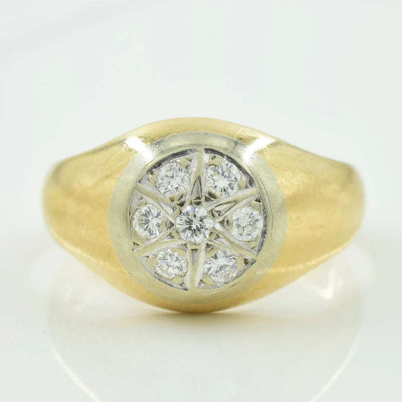 Modern Jewelry At Exclusive Discounts – Shop Today Cluster Diamond Ring | 0.21ctw | SZ 9 |