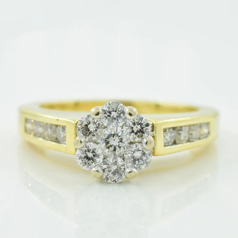 Exclusive Jewelry Bundles At Discounted Prices Cluster Diamond Ring | 0.60ctw | SZ 6 |