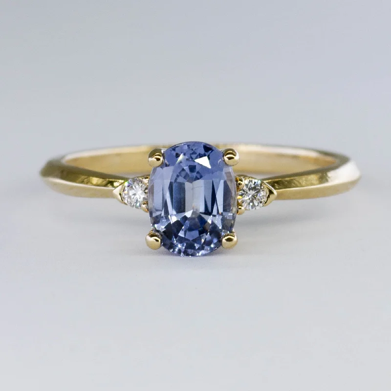 Elegant Jewelry Styles At Budget-Friendly Prices '100 Ways' Accented Oval Ceylon Sapphire Ring | 1.37ct | SZ 6.75 |