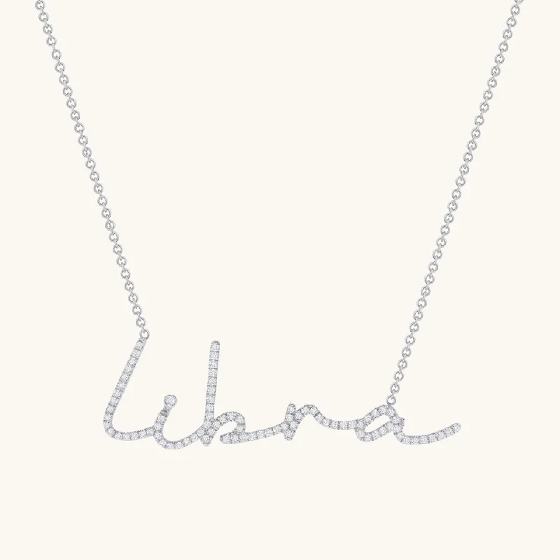 Limited-Stock Jewelry Sale – Shop Before It's Gone Cursive Diamond Name Necklace