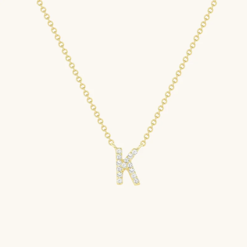 Accessorize For Less – Luxury Jewelry At Affordable Prices Small Diamond Initial Necklace