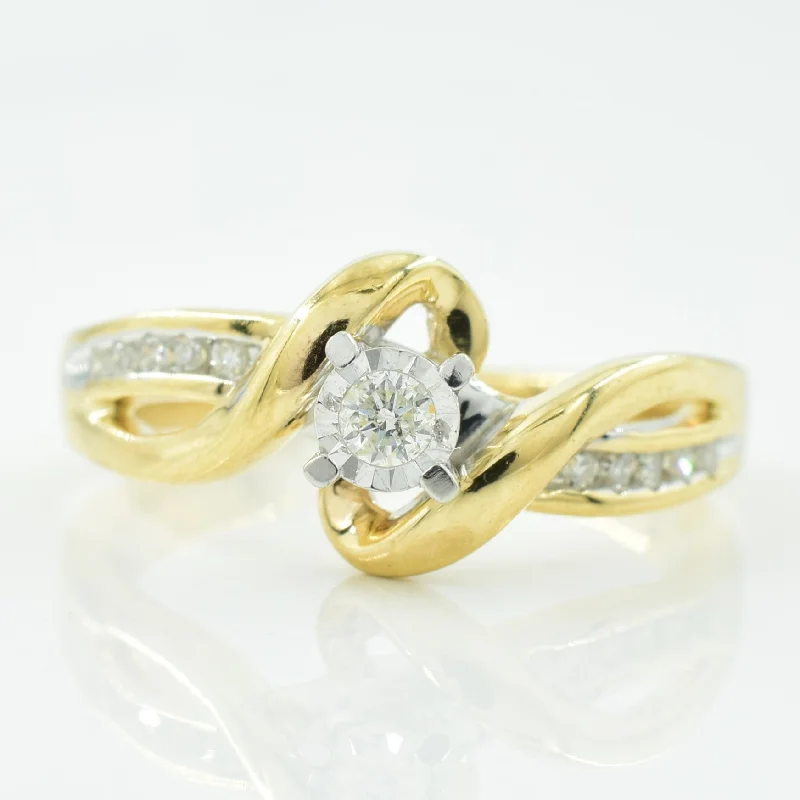 Final Call For Exquisite Jewelry At Reduced Rates Diamond Bypass Ring | 0.10ctw | SZ 6.25 |