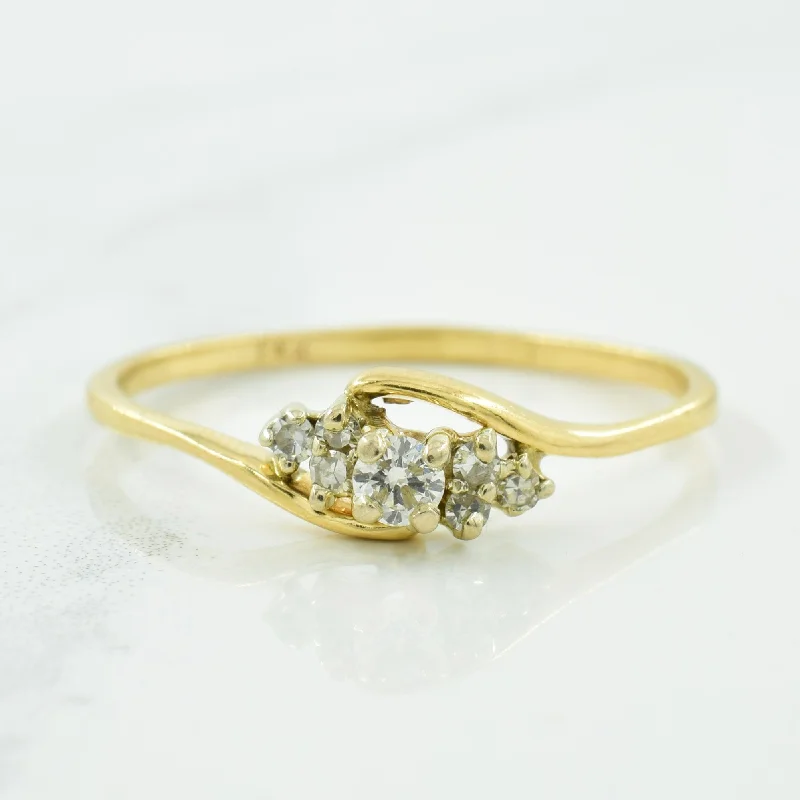 Seasonal Jewelry Sale – Upgrade Your Style Today Diamond Bypass Ring | 0.15ctw | SZ 10 |