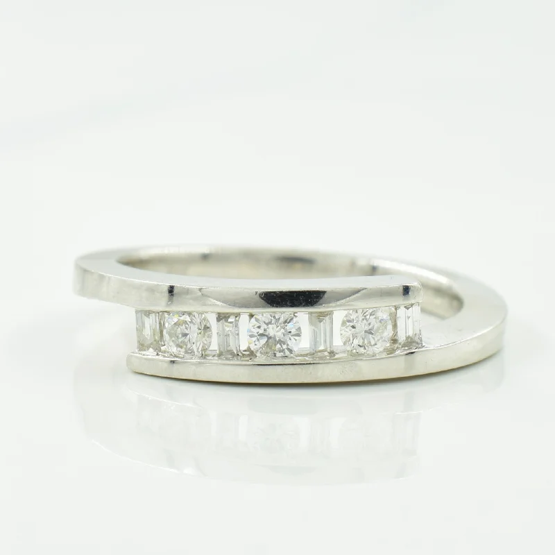 Elevate Your Outfit With Discounted Statement Jewelry Diamond Bypass Ring | 0.20ctw | SZ 6.5 |