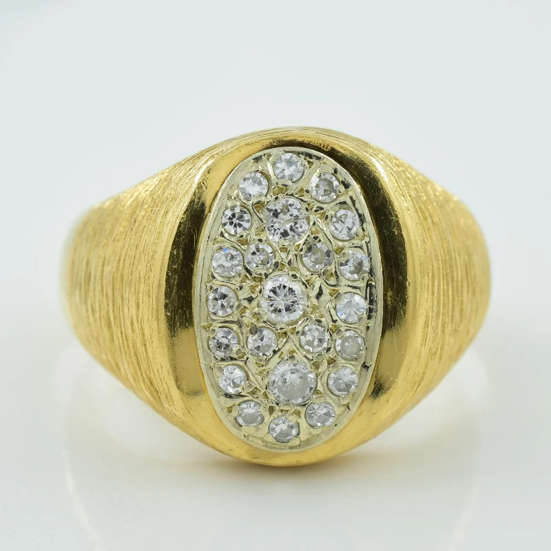 Elevate Your Outfit With Discounted Statement Jewelry Diamond Cluster Cocktail Ring | 0.50ctw | SZ 11.5 |