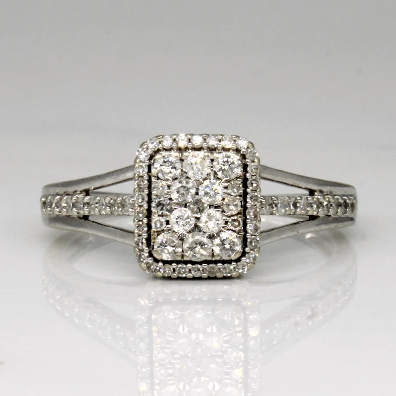 Accessorize For Less – Luxury Jewelry At Affordable Prices Diamond Cluster Engagement Ring | 0.40ctw | SZ 8.25 |