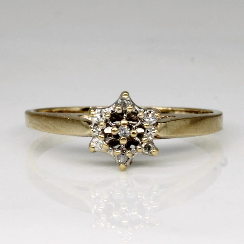 Premium Jewelry At Special Low Prices For A Limited Time Diamond Cluster Ring | 0.03ctw | SZ 6.75 |