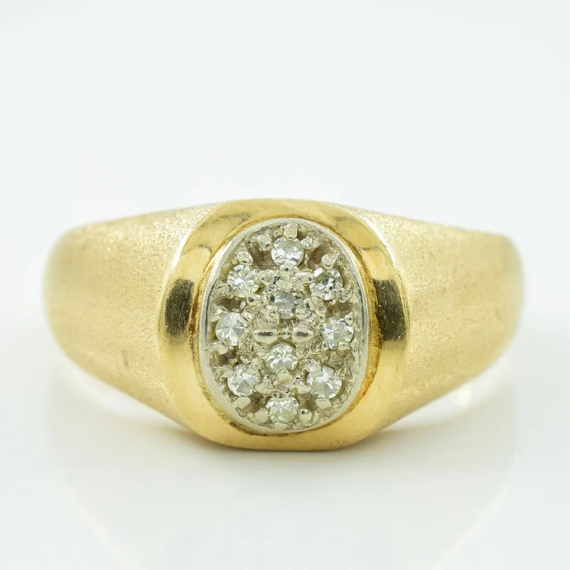 Must-Have Jewelry At Unbelievable Discounts Diamond Cluster Ring | 0.10ctw | SZ 11 |