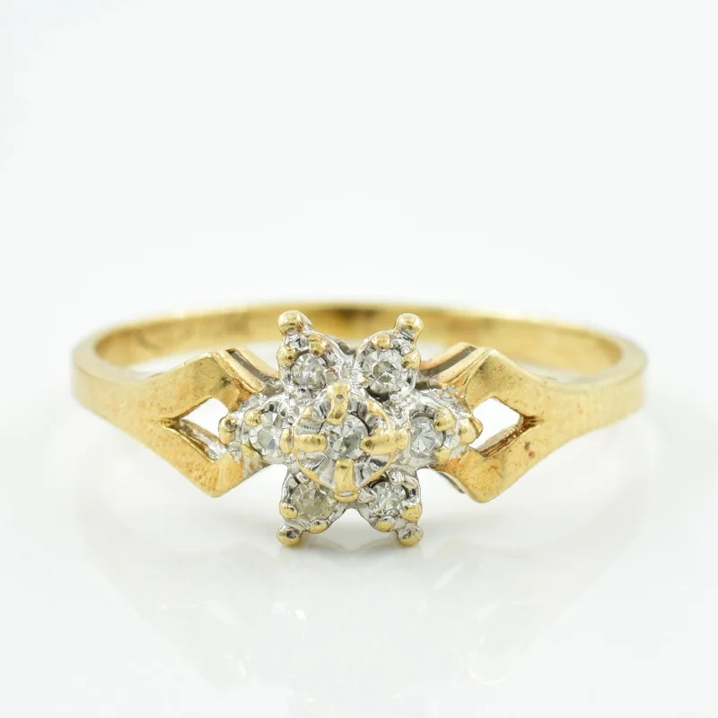 Elegant Jewelry, Exclusive Prices – Shop Now Diamond Cluster Ring | 0.10ctw | SZ 6.75 |