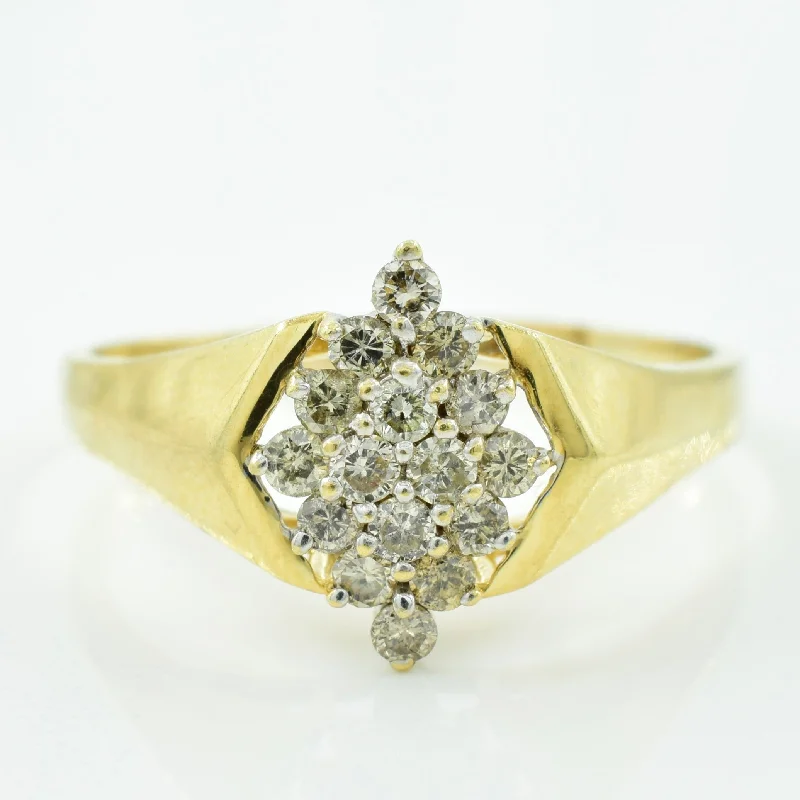 Dainty And Elegant Jewelry Now At Reduced Prices Diamond Cluster Ring | 0.16ctw | SZ 11 |