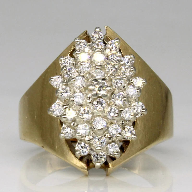 High-End Sparkle, Low-End Prices – Shop Now Diamond Cluster Ring | 0.40ctw | SZ 7 |