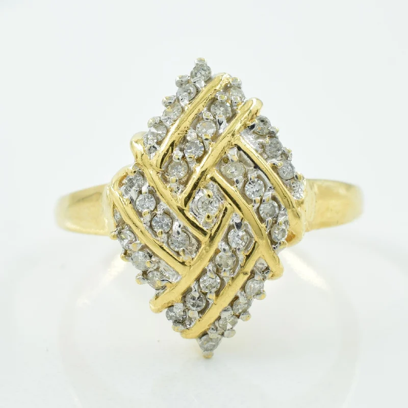 Shop Stylish Jewelry Now And Save Big Diamond Cocktail Ring | 0.35ctw | SZ 8.75 |