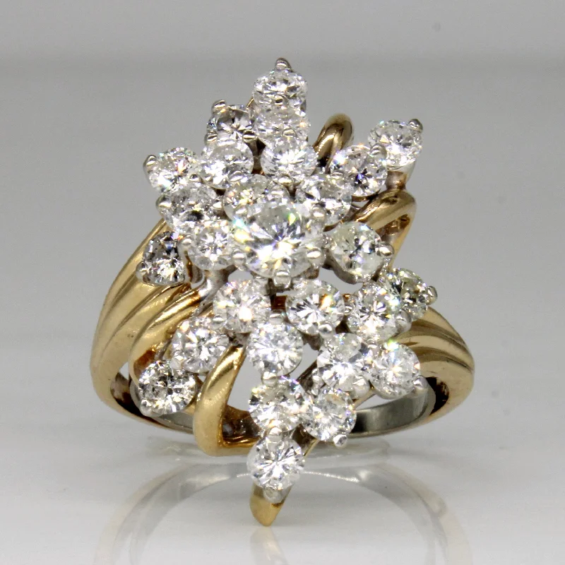 Seasonal Jewelry Sale – Upgrade Your Collection Diamond Cocktail Ring | 2.84ctw | SZ 7.75 |