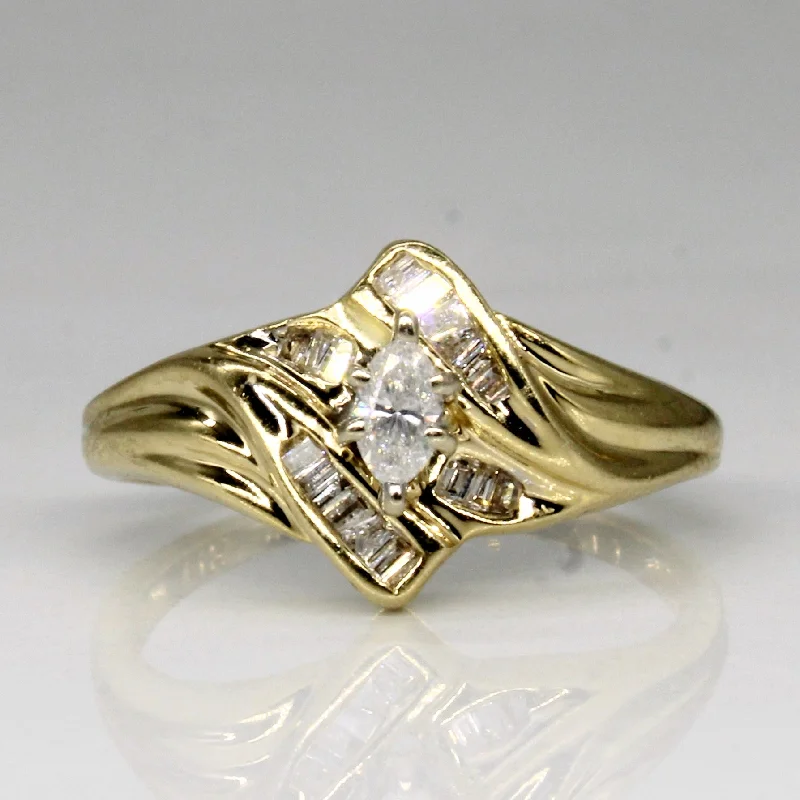 Exclusive Jewelry Sale Event – Shop Now Diamond Bypass Ring | 0.20ctw | SZ 5.25 |