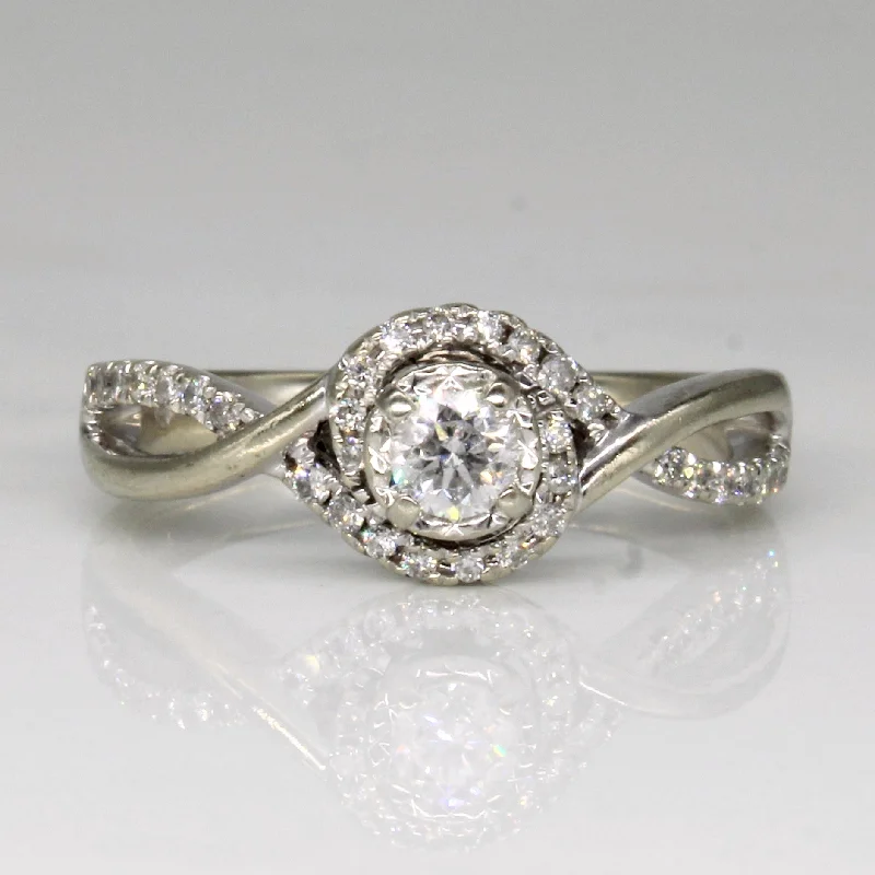 Luxury Handcrafted Jewelry For Elegant Looks Diamond Engagement Ring | 0.31ctw | SZ 7 |