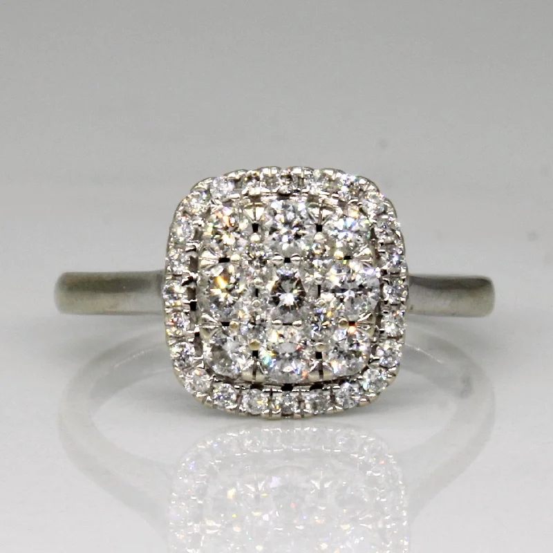 Glamorous Jewelry, Glamorous Deals – Shop Now Cluster Set Diamond Ring | 0.48ctw | SZ 4.5 |