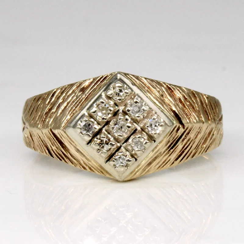 Personalized Jewelry Sale – Unique Pieces At Great Prices Diamond Grid Ring | 0.09ctw | SZ 5.75 |