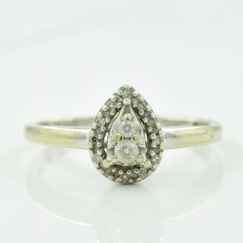 Limited-Time Offer On Elegant Jewelry Pieces Diamond Halo Ring | 0.10ctw | SZ 7 |