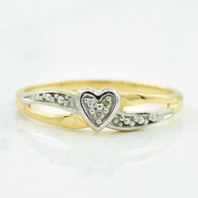 High-End Sparkle, Low-End Prices – Jewelry Sale Live Diamond Heart Ring | 0.02ctw | SZ 6.75 |