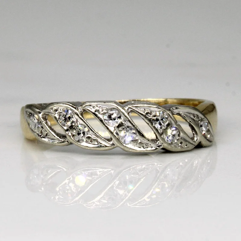 Exclusive Gemstone Jewelry At Special Prices Diamond Twisted Ring | 0.11ctw | SZ 6.75 |