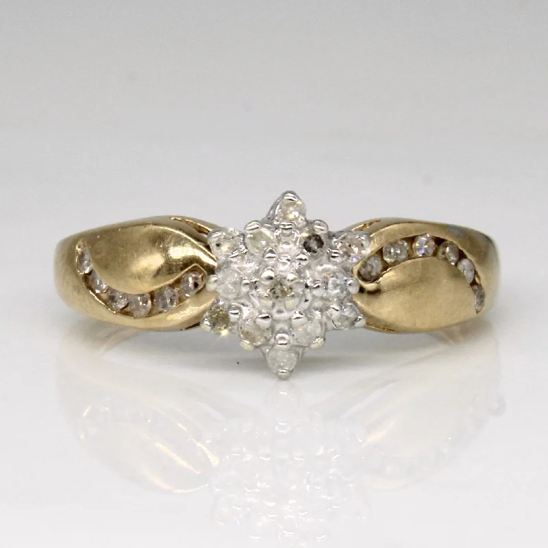 Handcrafted Jewelry Sale – Unique Designs At Low Prices Diamond Cluster Ring | 0.13ctw | SZ 6.75 |