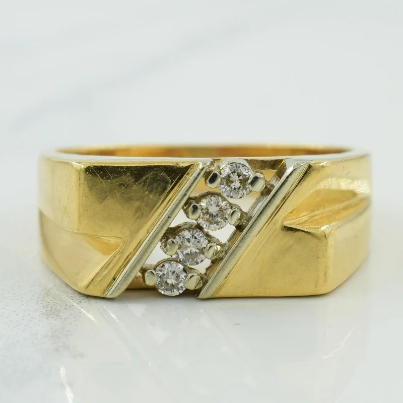 Elegant Designs, Unbeatable Discounts – Shop Jewelry Now Diamond Row Ring | 0.12ctw | SZ 10 |