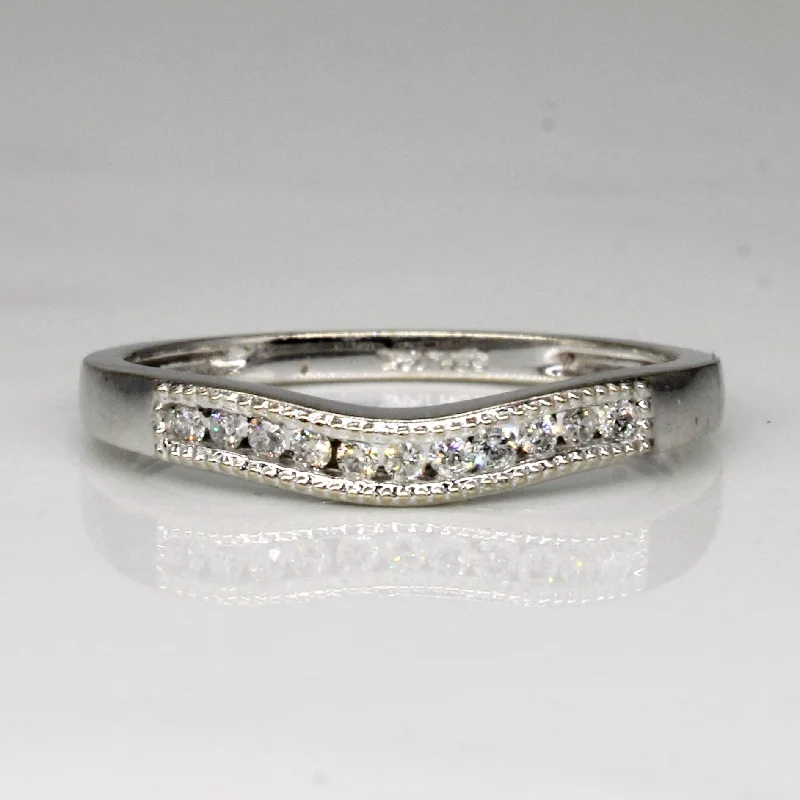 Gorgeous Jewelry, Limited-Time Savings Diamond Scoop Ring | 0.08ctw | SZ 6.25 |