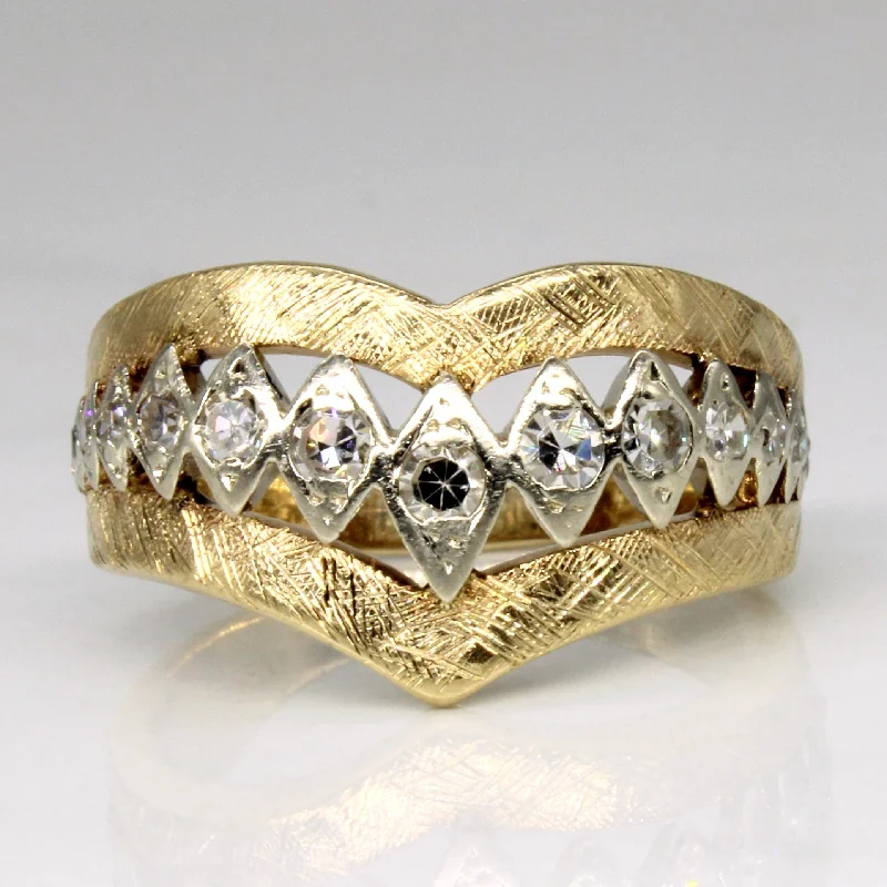 Elegant Jewelry, Exclusive Prices – Shop Now Diamond Shield Ring | 0.35ctw | SZ 7.5 |