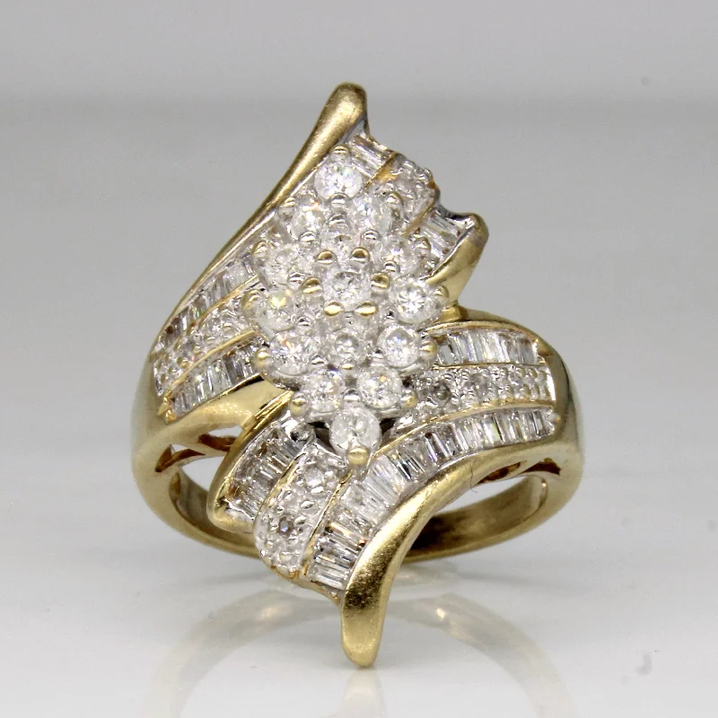 Timeless Jewelry At Special Discount Rates Diamond Waterfall Ring | 1.00ctw | SZ 6.75 |