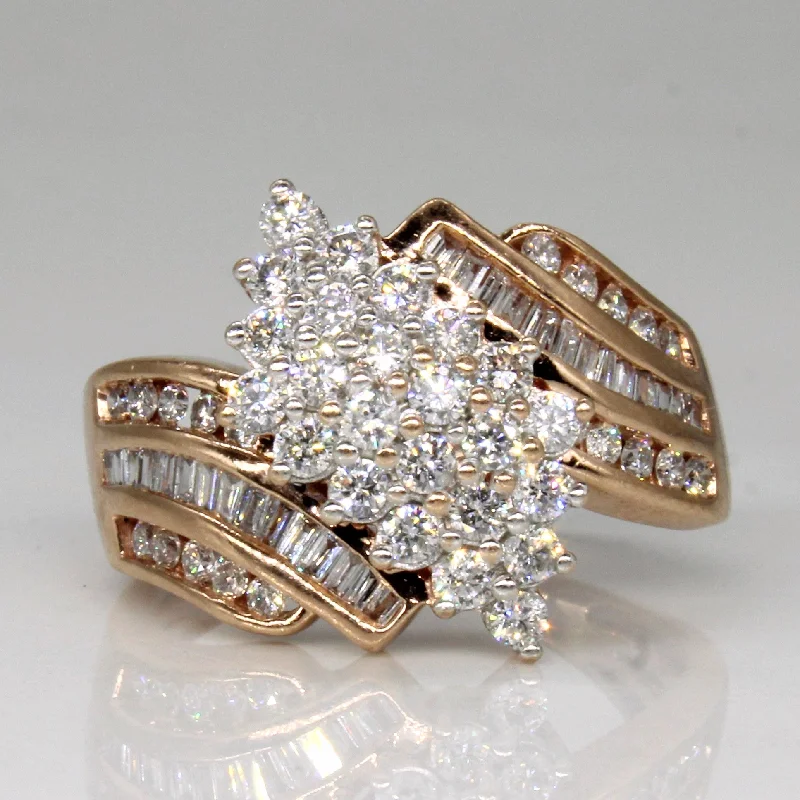 Best Jewelry Sale Prices – Limited-Time Offer Diamond Waterfall Ring | 1.00ctw | SZ 6 |