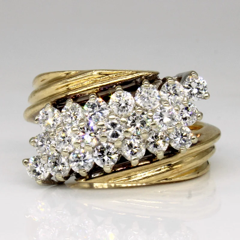 Buy More, Save More On Stunning Jewelry Pieces Diamond Waterfall Ring | 1.56ctw | SZ 6.75 |