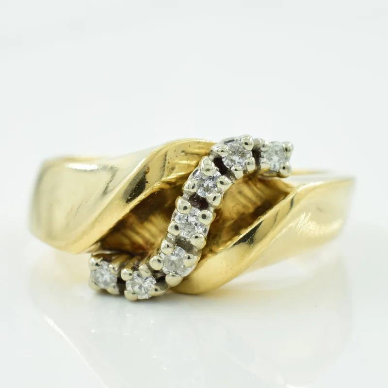 Unmissable Deals On Handmade Jewelry Collections Diamond Wave Ring | 0.10ctw | SZ 6.75 |