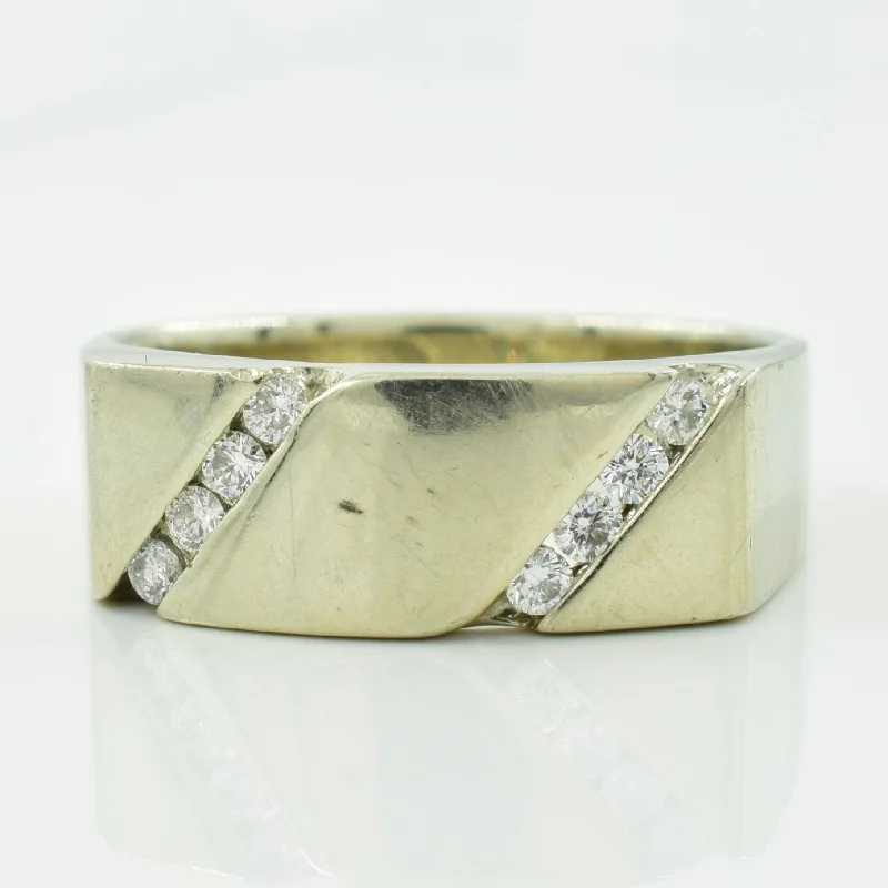 Premium Jewelry Now Available At Special Discounts Double Row Diamond Ring | 0.20ctw | SZ 8.50 |