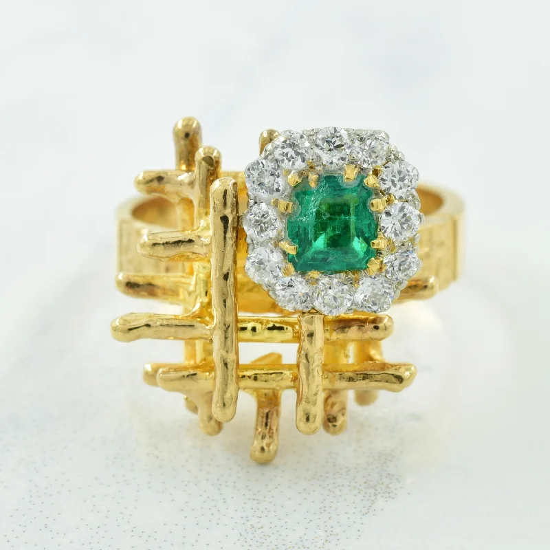 Flash Deals On Fine Jewelry – Shop Before It's Gone Emerald & Diamond Ring | 0.30ct, 0.25ctw | SZ 6 |