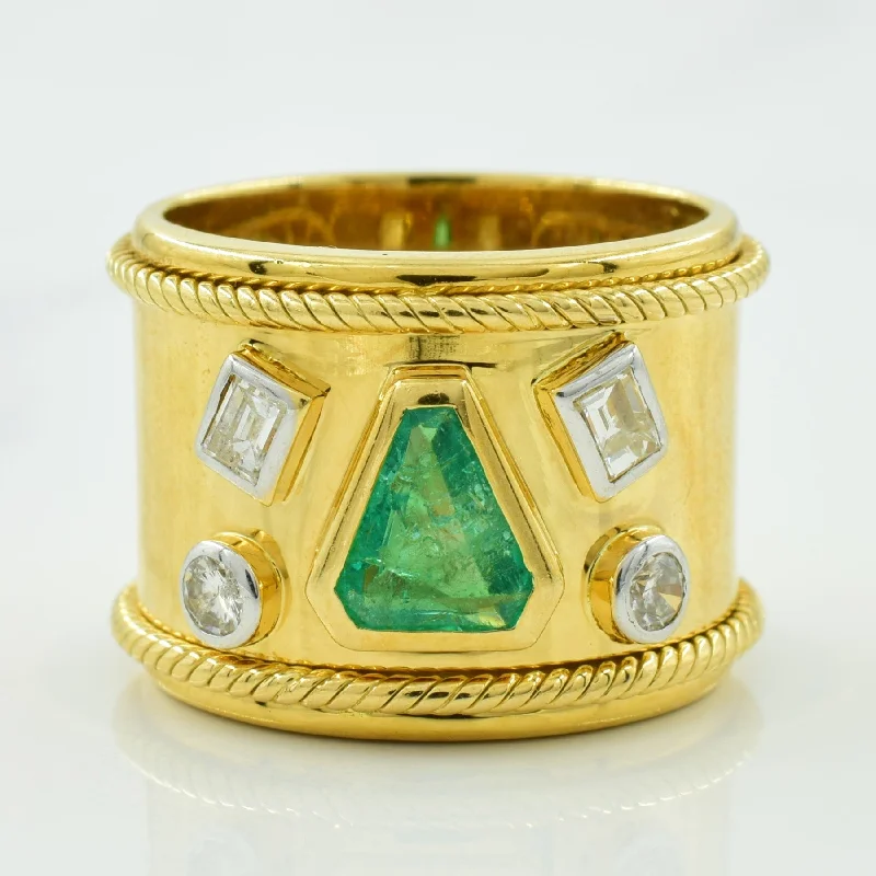 Buy More, Save More On Stunning Jewelry Designs Emerald & Diamond Ring | 0.75ct, 0.30ctw | SZ 6.5 |