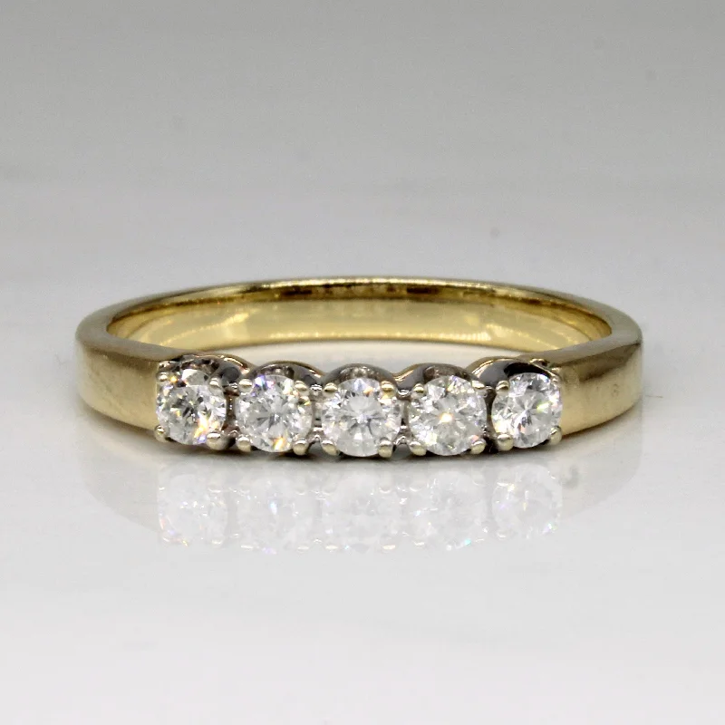 Buy More, Save More On Stunning Jewelry Designs Five Stone Diamond Ring | 0.48ctw | SZ 10.75 |