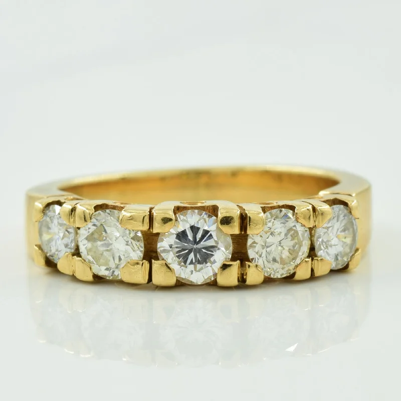 Exclusive Jewelry Offers – Shine For Less Five Stone Diamond Ring | 0.90ctw | SZ 6.25 |